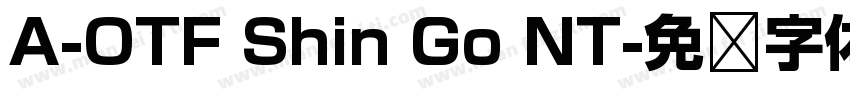 A-OTF Shin Go NT字体转换